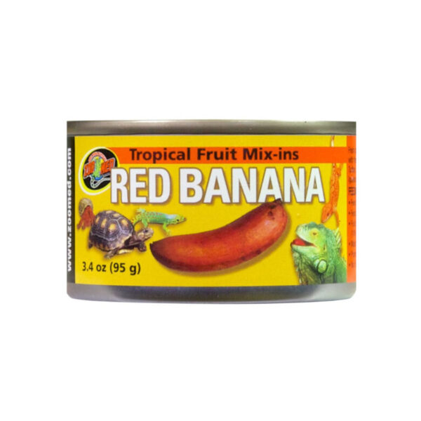 Fruta tropical platano rojo